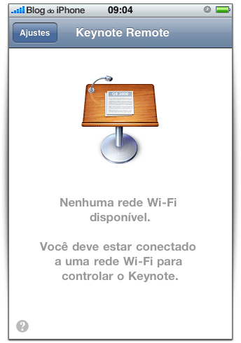 Precisa de uma rede wi fi