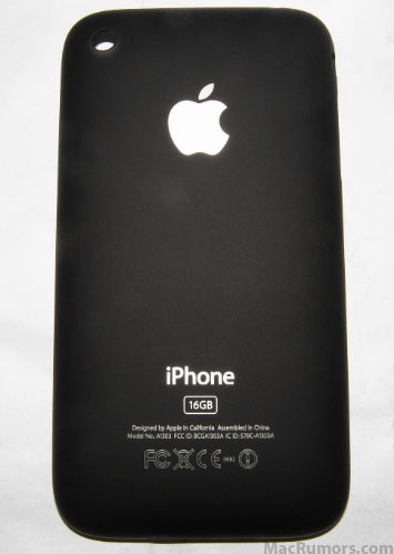 Parte traseira de um suposto iPhone
