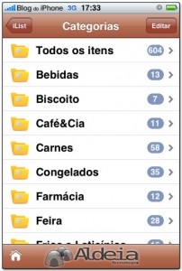 Base de dados do aplicativo
