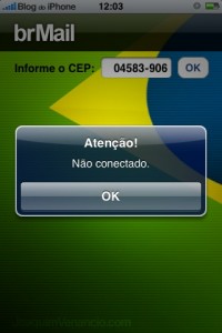 brMail necessita de uma conexão internet