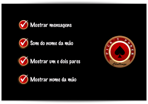 Menus em português