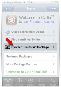 Cydia normal mas com pacote pago para instalar