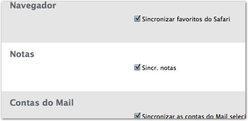 Opção no iTunes