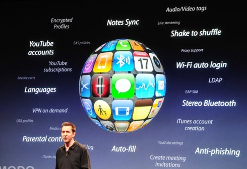 Novo iPhone OS 30 com várias novidades