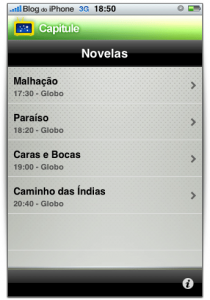 Novelas do dia