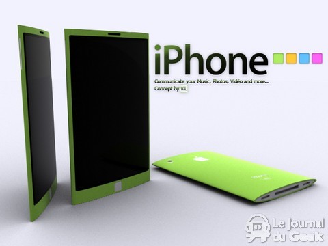 Imagem conceito de um futuro iPhone