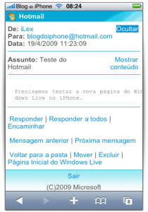 Windows Live no iPhone