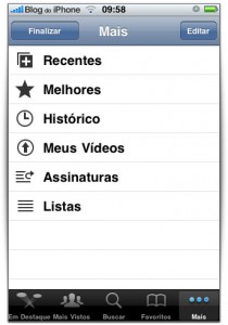 Novas opções