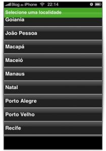 Lista de cidades
