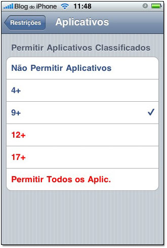 Classificação por idade