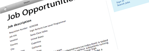 Job Opportunities na Apple