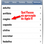 A Apple não viu