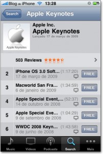 Keynotes da Apple
