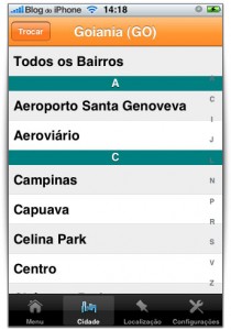 Lista de Estados cidades e bairros
