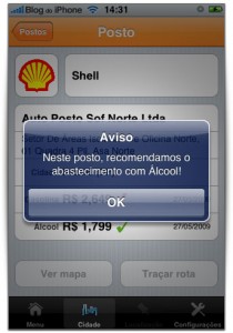 Sugestão de combustível