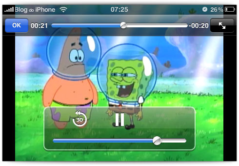 Streaming de vídeos no iPhone