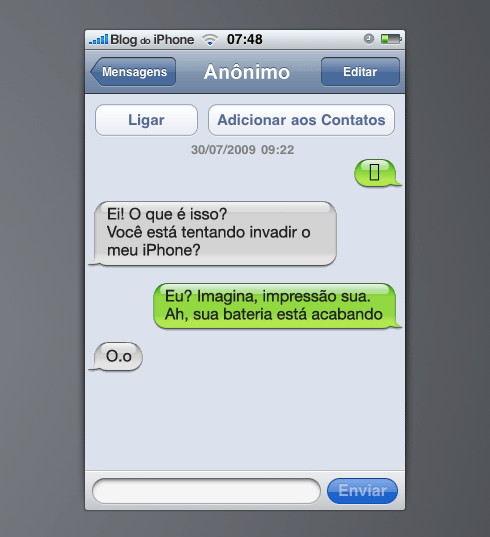 Falha do SMS