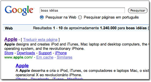 Google rouba as idéias da Apple