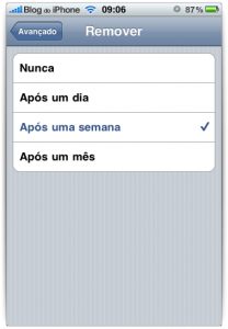 Escolha o tempo que você desejar