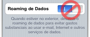 Desligue sempre o roaming para viajar