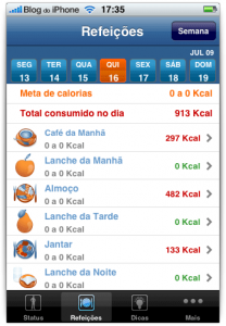 Controle diário