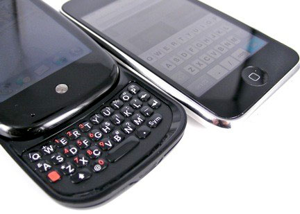 Teclados do Pre e do iPhone