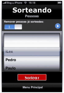 Sorteio de nomes