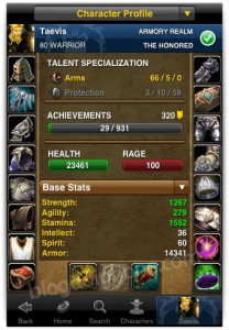 WoW Mobile Armory