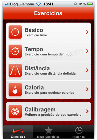 Aplicativo Nike + iPod