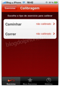 Ajustes do programa
