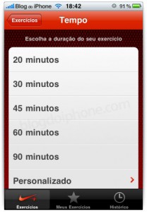 Ajustes do programa