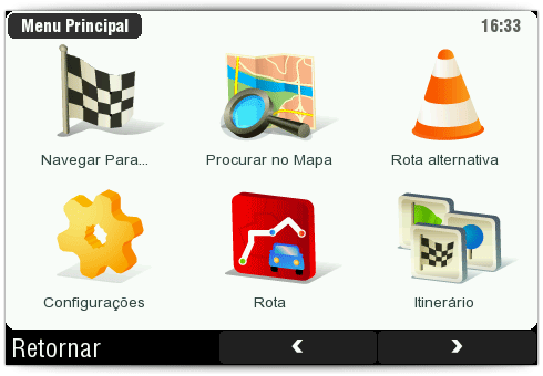 Menu inicial