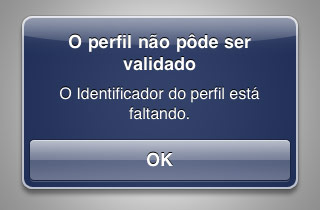 Identificador inválido