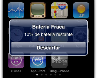 10 restante de bateria