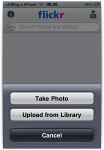 Upload apenas de fotos