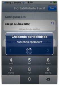 Ele procuraa identificação da operadora