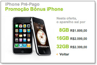 Novos preços da Vivo