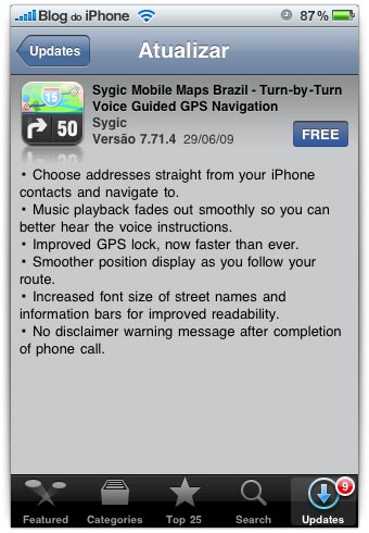 Atualização Sygic
