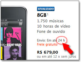 Envio em até 24h