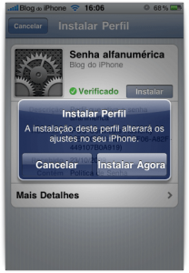 Perfil de configuração