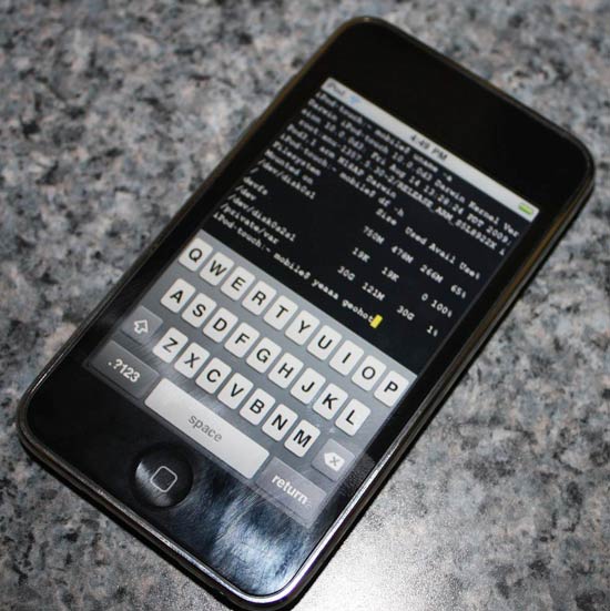 iPod touch 3G com jailbreak