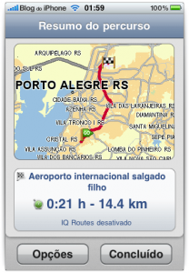 Resumo de rota