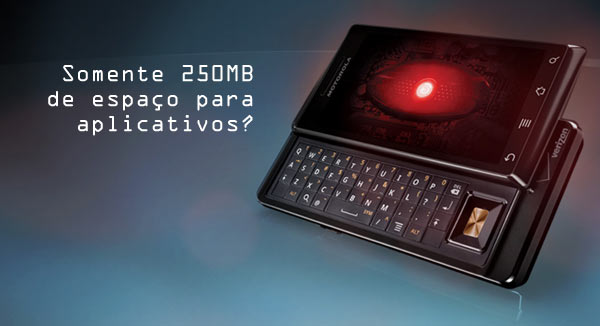 Droid com teclado e limitado