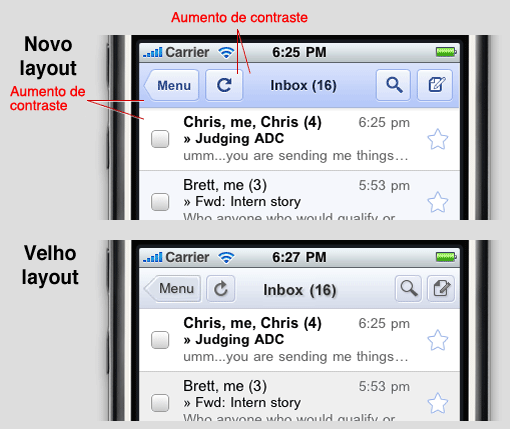 Novo layout Gmail