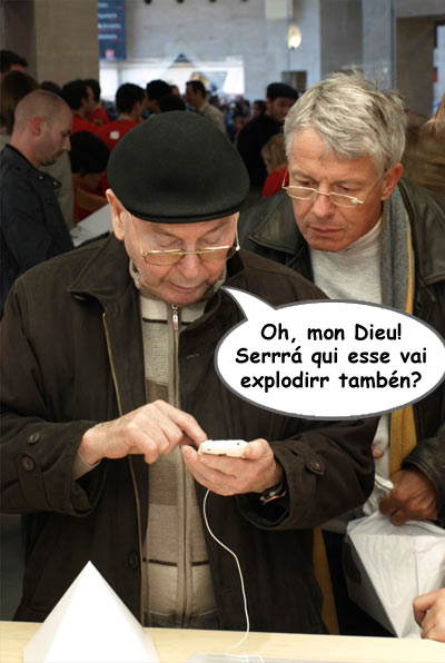 Franceses interessados no iPhone