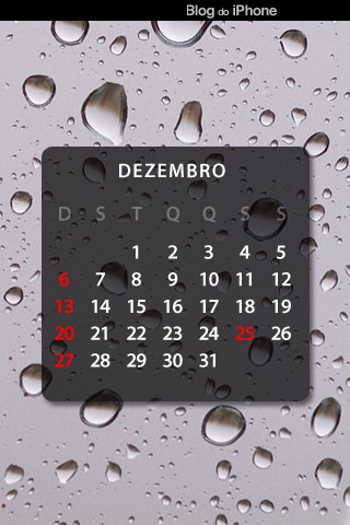 Águas de dezembro