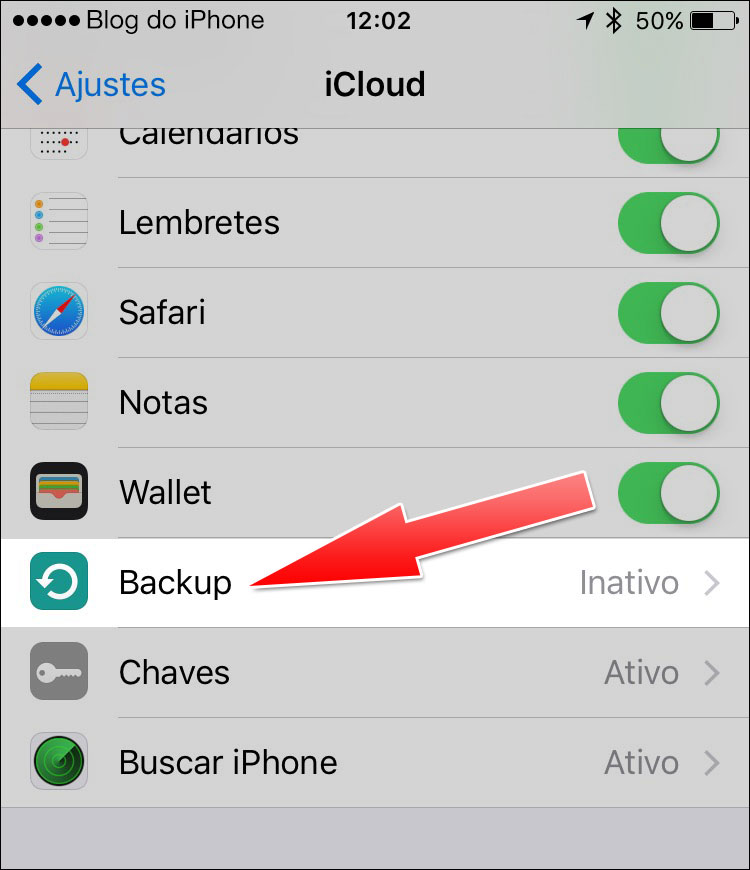 iCloud backup