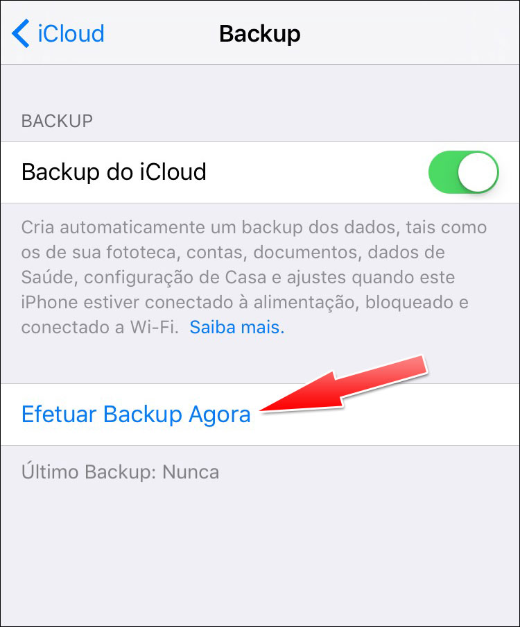 iCloud backup
