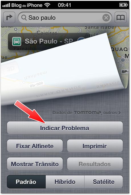Indicar problema Mapas