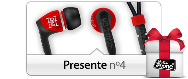 Fone de Ouvido intra auricular Vermelho Ed Hardy